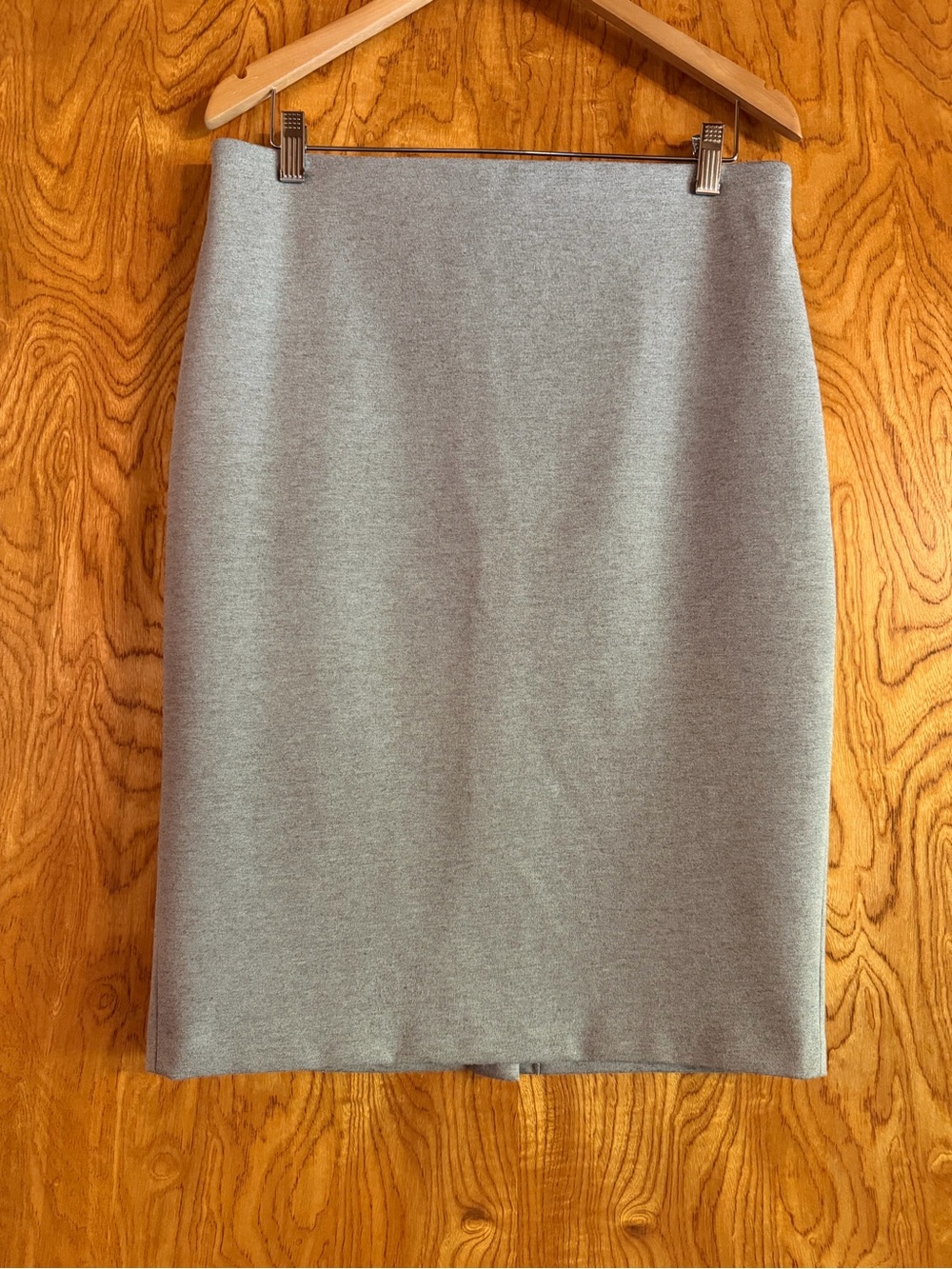 Grey Pencil Skirt in Soft Knit